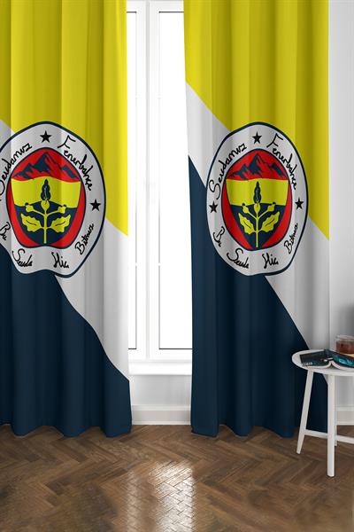 Dijital Baskı Yıkanabilir Sportif Desenli 2 Kanat Genç ve Çocuk Odası Fon Perdesi PRD0057