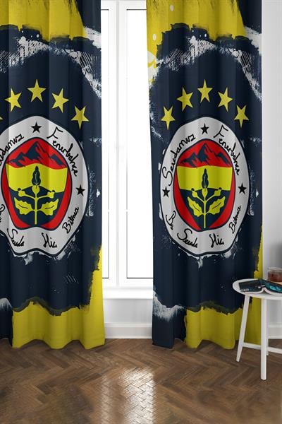 Dijital Baskı Yıkanabilir Sportif Desenli 2 Kanat Genç ve Çocuk Odası Fon Perdesi PRD0058