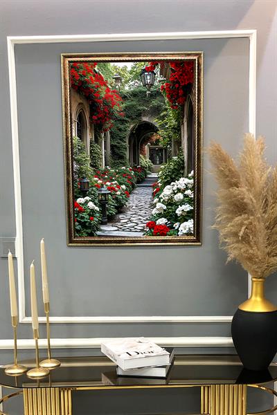 Doğa ve Manzara Desenli Çerçeveli Duvar Tablosu 50x70cm SERENE14