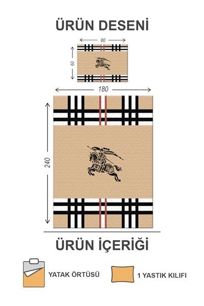 Kapitoneli Pamuk Dolgulu Kadife Kumaş Modern Desenli Premium Kalite Yatak Örtüsü Seti