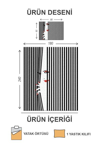 Kapitoneli Pamuk Dolgulu Kadife Kumaş Modern Desenli Premium Kalite Yatak Örtüsü Seti