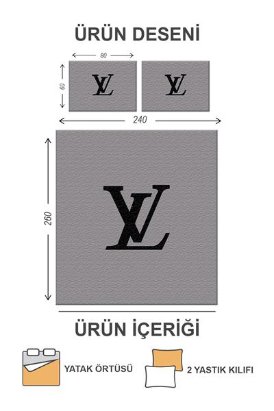Kapitoneli Pamuk Dolgulu Kadife Kumaş Modern Desenli Premium Kalite Yatak Örtüsü Seti