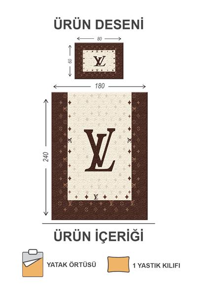 Kapitoneli Pamuk Dolgulu Kadife Kumaş Modern Desenli Premium Kalite Yatak Örtüsü Seti