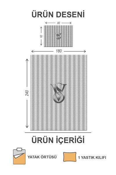 Kapitoneli Pamuk Dolgulu Kadife Kumaş Modern Desenli Premium Kalite Yatak Örtüsü Seti