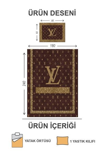 Kapitoneli Pamuk Dolgulu Kadife Kumaş Modern Desenli Premium Kalite Yatak Örtüsü Seti