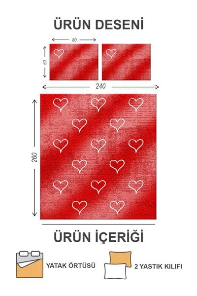 Kapitoneli Pamuk Dolgulu Kadife Kumaş Modern Desenli Premium Kalite Yatak Örtüsü Seti