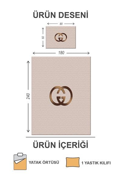 Kapitoneli Pamuk Dolgulu Kadife Kumaş Modern Desenli Premium Kalite Yatak Örtüsü Seti