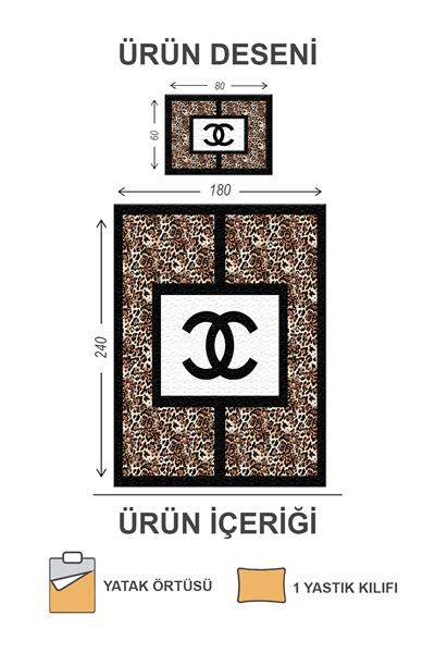 Kapitoneli Pamuk Dolgulu Kadife Kumaş Modern Desenli Premium Kalite Yatak Örtüsü Seti