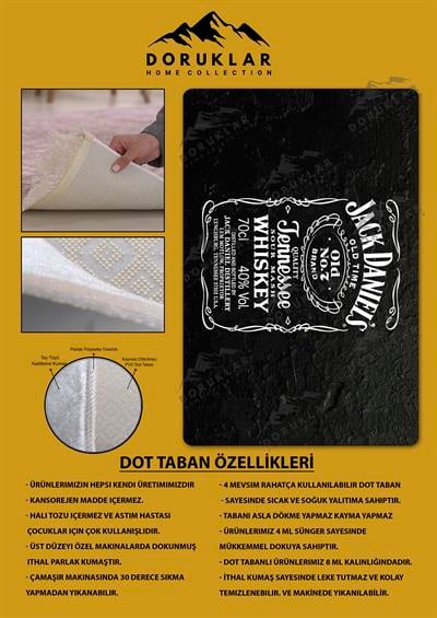 Kaymaz Taban Makinada Yıkanabilir Dijital Baskı Modern Desenli Genç Odası Halısı