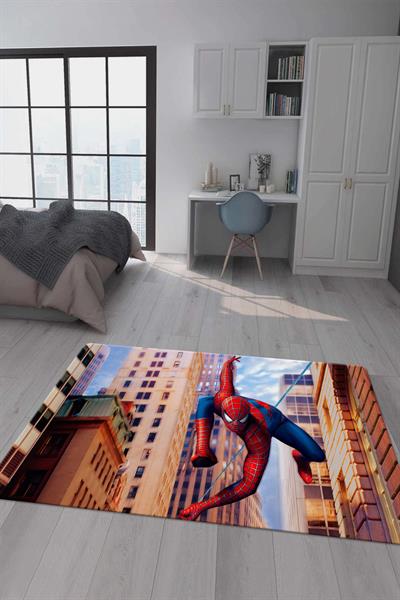 Kaymaz Taban Makinada Yıkanabilir Dijital Baskı Modern Desenli Genç Odası Halısı Dot Taban Halı GNC36