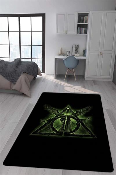 Kaymaz Taban Makinada Yıkanabilir Harry Potter Desenli Çocuk Halısı
