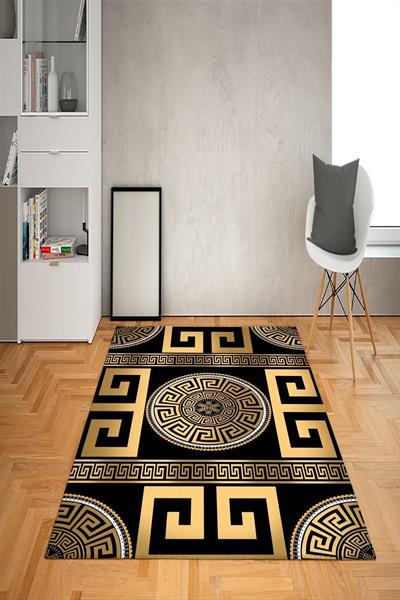 Kaymaz Taban Yıkanabilir Dekoratif Desenli Dot Taban Halı