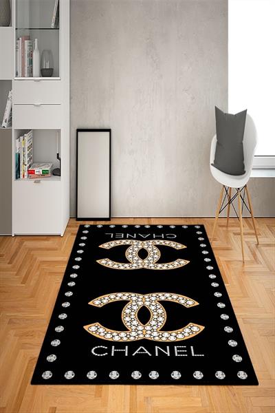 Kaymaz Taban Yıkanabilir Dekoratif Modern Desenli Dot Taban Halı