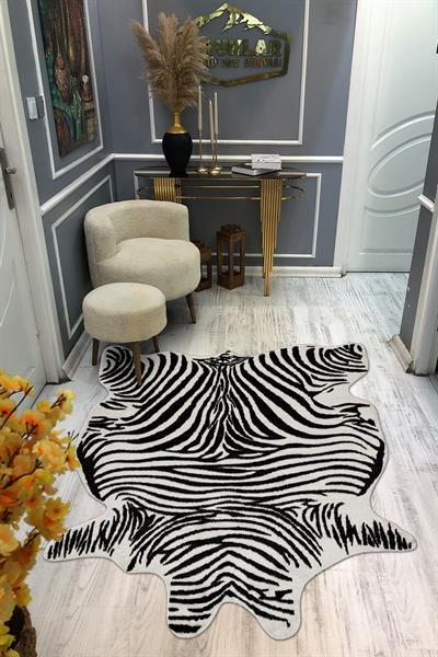 Kaymaz Taban Yıkanabilir Dijital Baskı Dekoratif Modern Desenli Elegance Serisi Lazer Kesim Dot Taban Halı ELG48