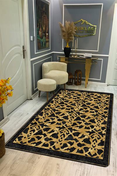 Kaymaz Taban Yıkanabilir Dijital Baskı Dekoratif Modern Desenli NesV2 Serisi Dot Taban Halı N2S03