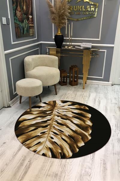 Kaymaz Taban Yıkanabilir Dijital Baskı Dekoratif Modern Desenli Dot Taban Halı MDH277