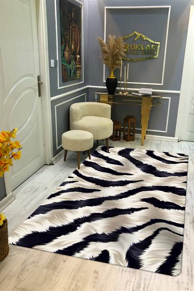 Kaymaz Taban Yıkanabilir Dijital Baskı Dekoratif Modern Desenli Marry Serisi Dot Taban Halı MRY06