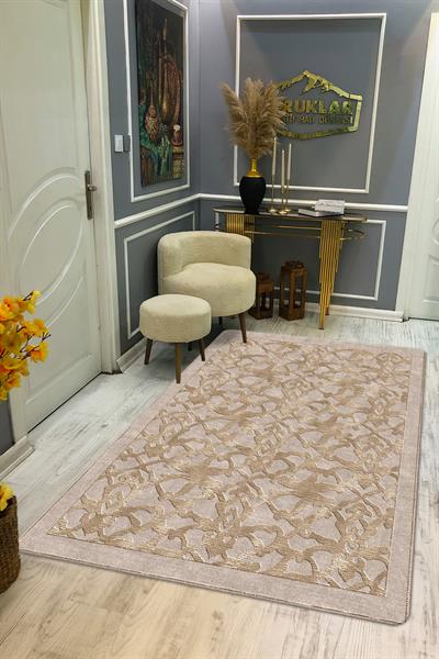 Kaymaz Taban Yıkanabilir Dijital Baskı Dekoratif Modern Desenli NesV2 Serisi Dot Taban Halı N2S04