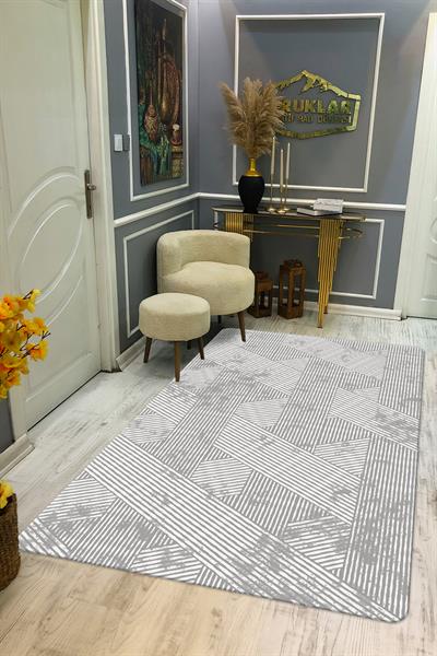 Kaymaz Taban Yıkanabilir Dijital Baskı Dekoratif Modern Desenli NesV2 Serisi Dot Taban Halı N2S01