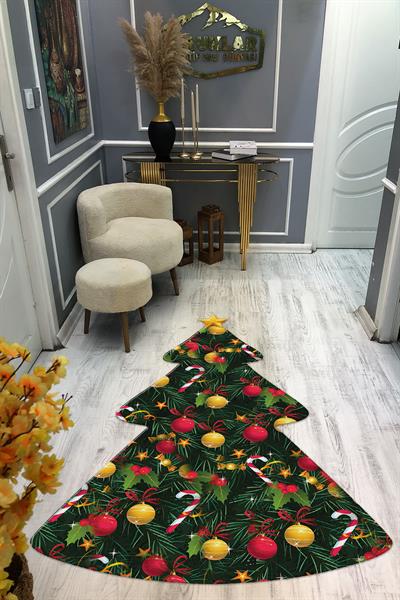 Kaymaz Taban Yıkanabilir Dijital Baskı Dekoratif Modern Desenli Elegance Serisi Lazer Kesim Dot Taban Halı ELG43
