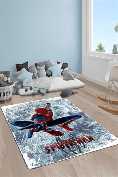 Kaymaz Taban Yıkanabilir Spider Man Desenli Çocuk Halısı