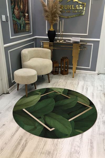 Kaymaz Tabanlı Makinede Yıkanabilir Dijital Baskı Modern Desenli Dot Taban Halı