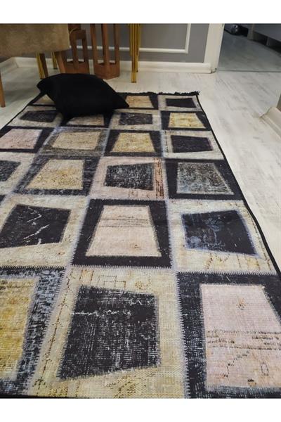 Kaymaz Tabanlı Yıkanabilir Dekoratif Kilim Desenli Dokuma Taban Halı