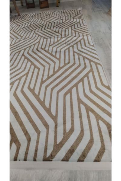 Kaymaz Tabanlı Yıkanabilir Dekoratif Modern Desenli Dokuma Taban Halı