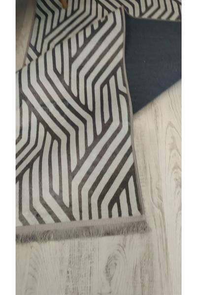 Kaymaz Tabanlı Yıkanabilir Dekoratif Modern Desenli Dokuma Taban Halı