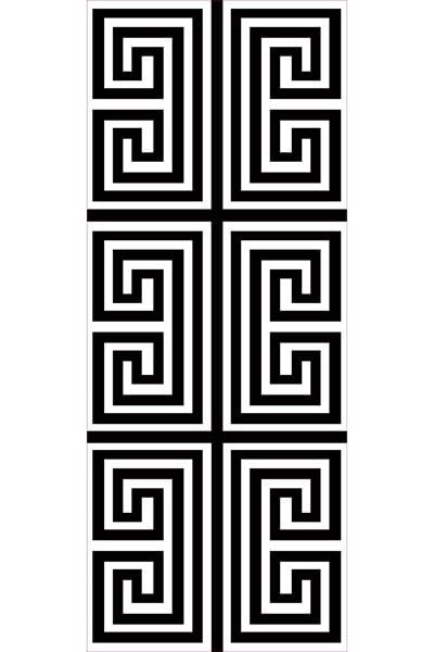 Kaymaz Tabanlı Yıkanabilir Geometrik Desenli Dot Taban Halı