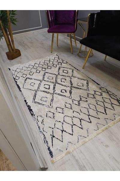 Kilim Desenli Kaymaz Tabanlı Yıkanabilir Leke Tutmaz Dokuma Taban Halı