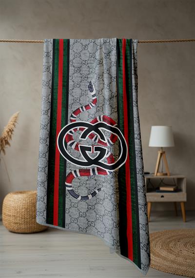 Modern Desenli Dijital Baskı Plaj Deniz Havlusu Peştamal 80x160 CM LUX24