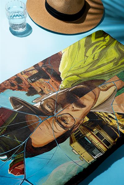 Modern Desenli Dijital Baskı Plaj Deniz Havlusu Peştamal 80x160 CM PİKA14