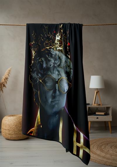Modern Desenli Dijital Baskı Plaj Deniz Havlusu Peştamal 80x160 CM PİKA08