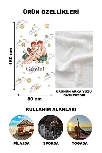 Modern Desenli Dijital Baskı Plaj Deniz Havlusu Peştamal 80x160 Cm BRS025