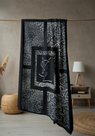 Modern Desenli Dijital Baskı Plaj Deniz Havlusu Peştamal 80x160 CM LUX27