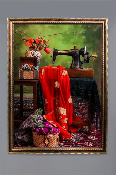 Natürmort Desenli Çerçeveli Duvar Tablosu 50x70cm NAT02