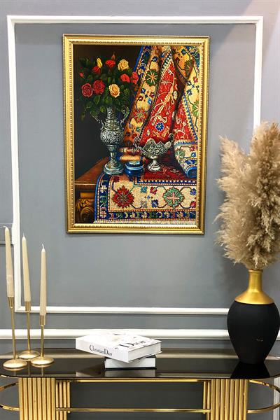 Oryantalist Desenli Çerçeveli Tablo Duvar Tablosu 50x70cm ORYNTL08