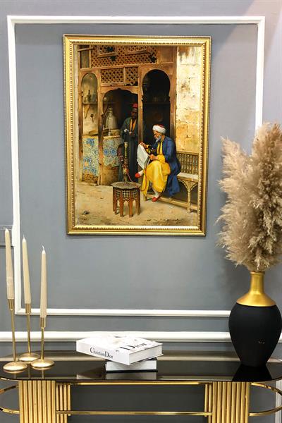 Oryantalist Desenli Çerçeveli Tablo Duvar Tablosu 50x70cm ORYNTL06
