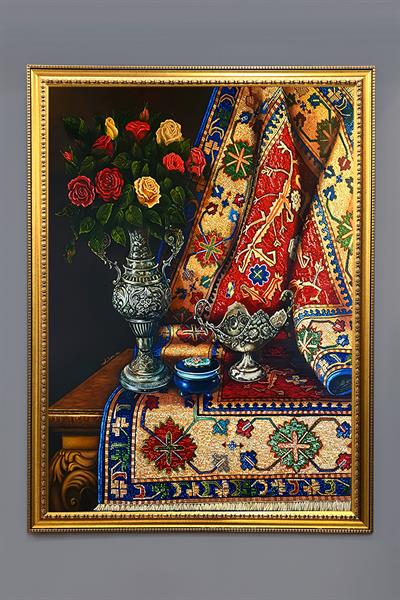 Oryantalist Desenli Çerçeveli Tablo Duvar Tablosu 50x70cm ORYNTL08