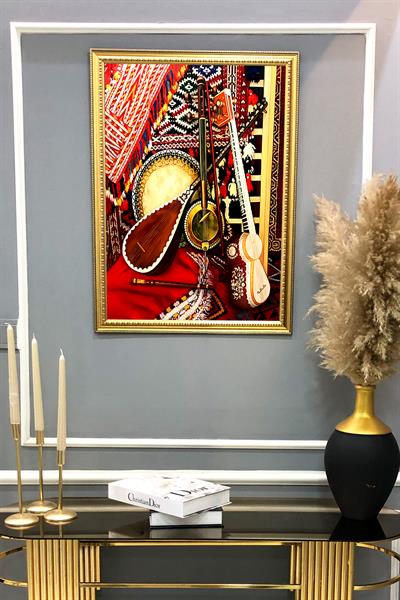 Oryantalist Desenli Çerçeveli Tablo Duvar Tablosu 50x70cm ORYNTL16