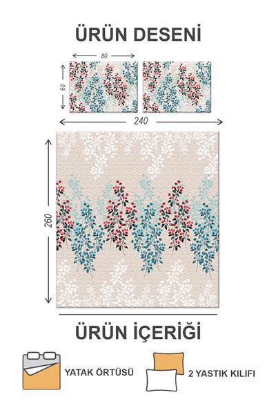 Pamuk Dolgulu Kapitoneli Kadife Kumaş Modern Desenli Çift Kişilik Kapitone Yatak Örtüsü Seti