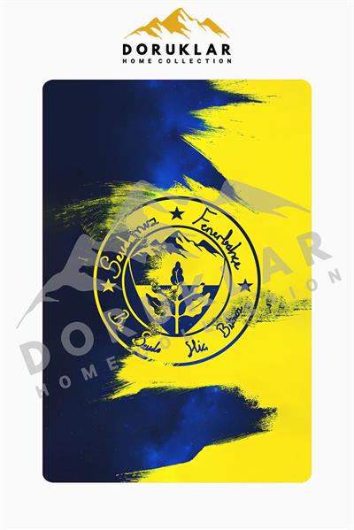 Sportif Desenli Süngerli Kaymaz Dot Taban Dijital Baskı Halı H0927