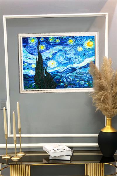 Van Gogh Yıldız Işığı Tablosu Portresi 50x70CM