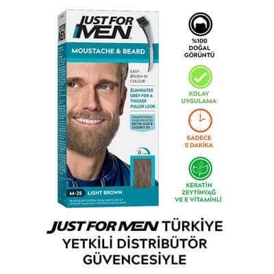 Sakal & Bıyık Boyası Açık Kahve