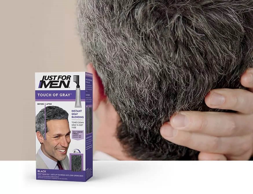 Just For Men Touch of Grey siyah ve gri saç kapatıcı ürün