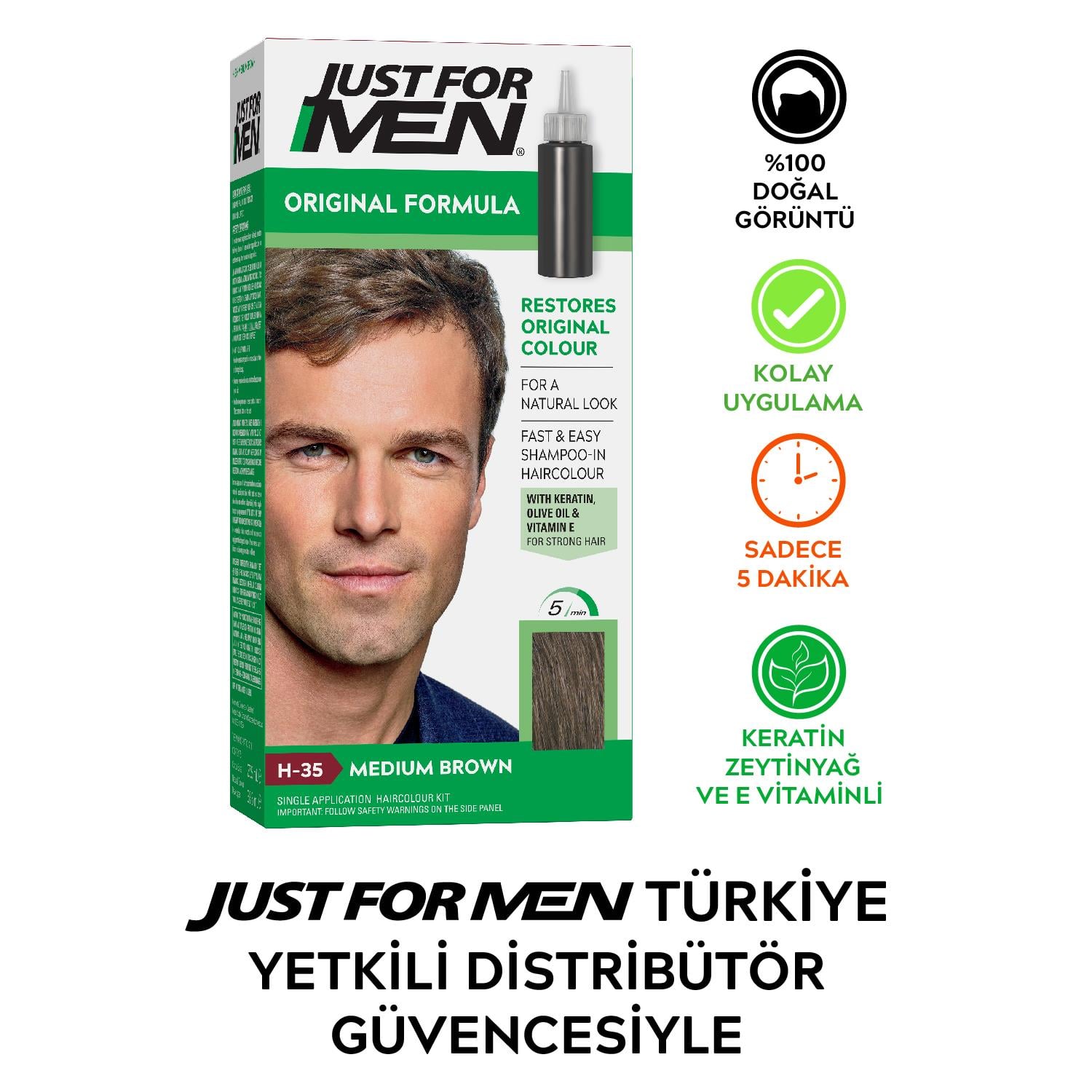 Saç Boyası Orta Kahve