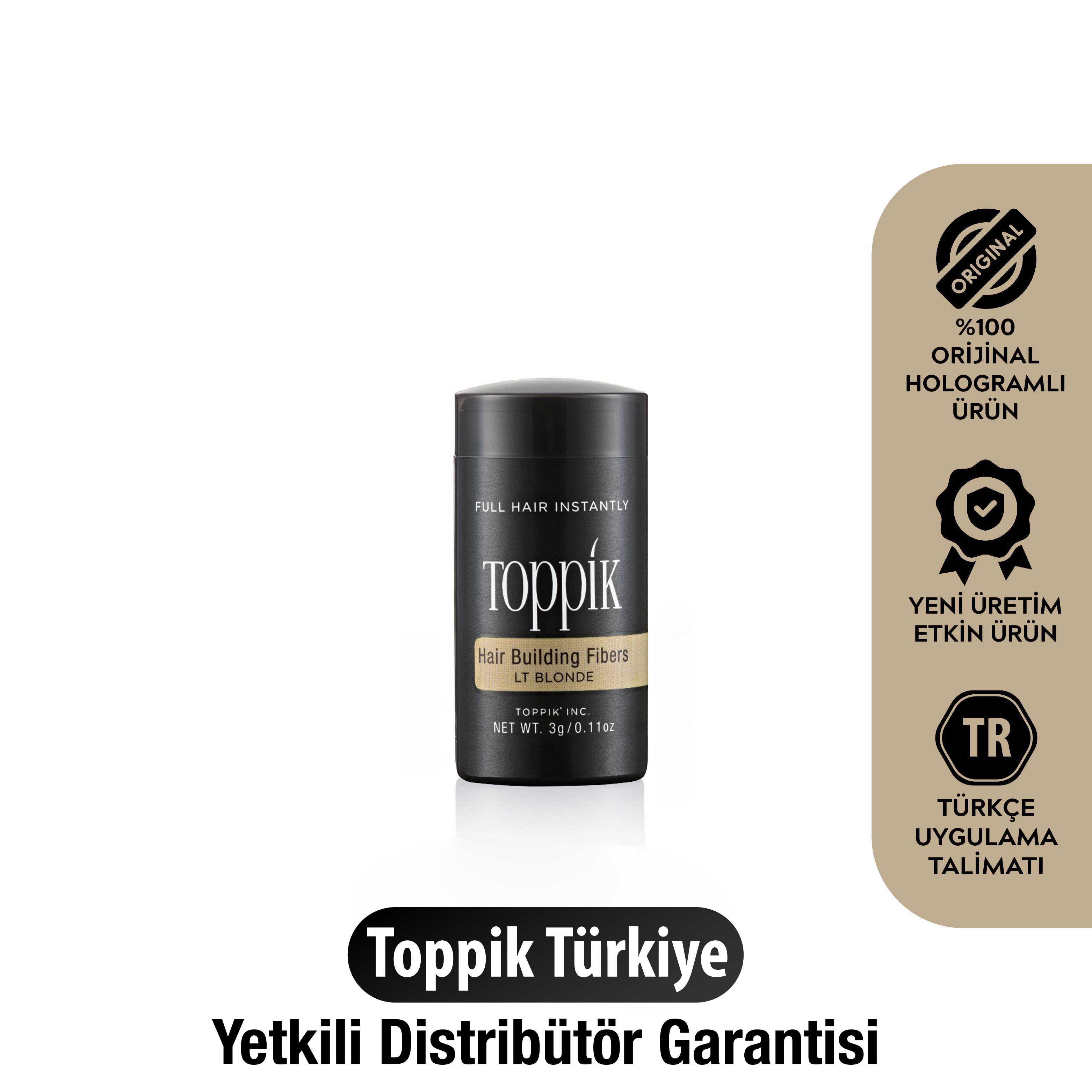 Toppik 3 gr (Deneme Boyu) Açık Sarı