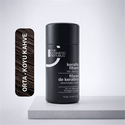The Cosmetic Republic Dolgunlaştırıcı Keratin Saç Fiberi 12,5 gr – Koyu Kahve