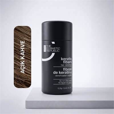 The Cosmetic Republic Dolgunlaştırıcı Keratin Saç Fiberi 12,5 gr – Açık Kahve
